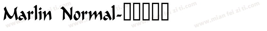 Marlin Normal字体转换